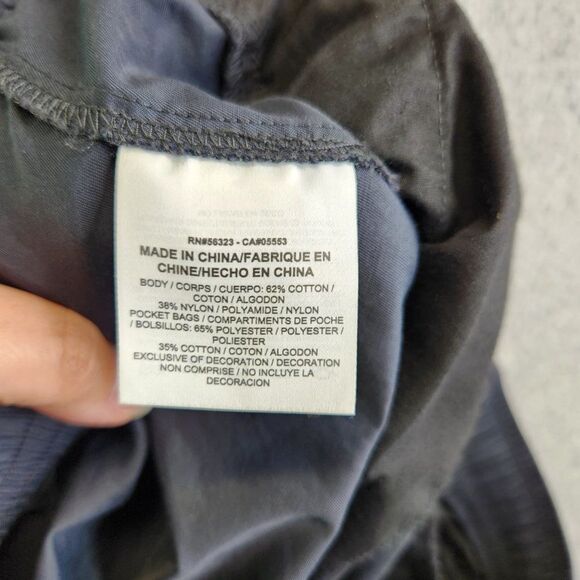 Vintage Nike Joggers Mens Extra Large Black Nylon Blue Tag 90s Back Pocket VTG - Picture 10 of 15